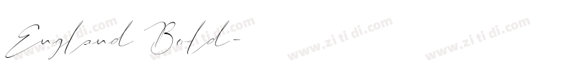 England Bold字体转换